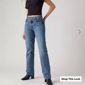 Levi's Women's Straight Leg Blue Jeans